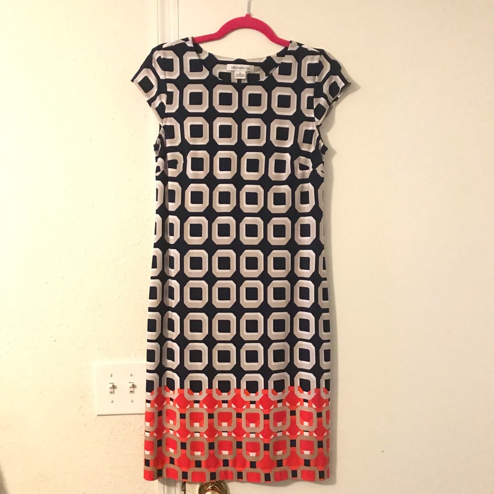 Liz Claiborne Cap Sleeve Sheath Dress Size Small